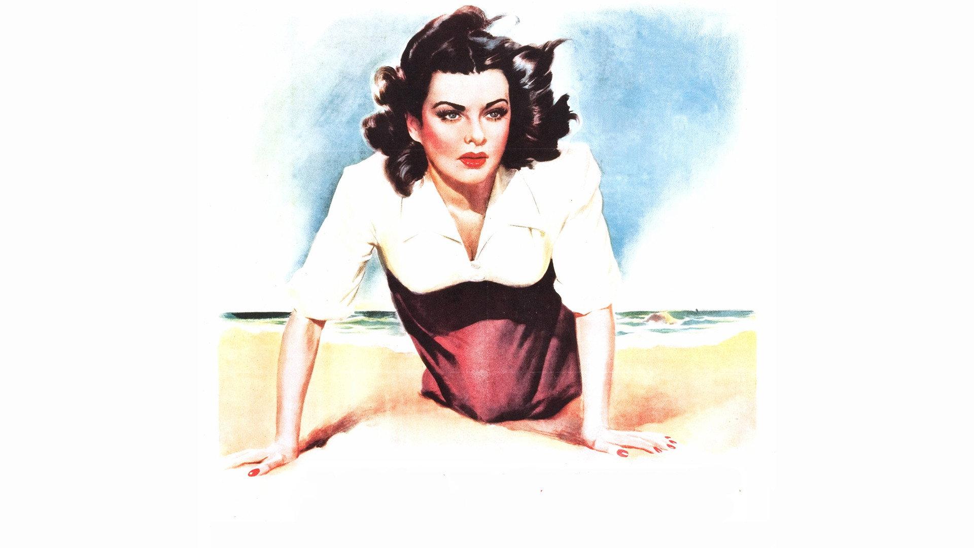 海滩上的女人