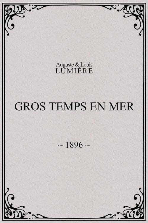 Gros temps en mer