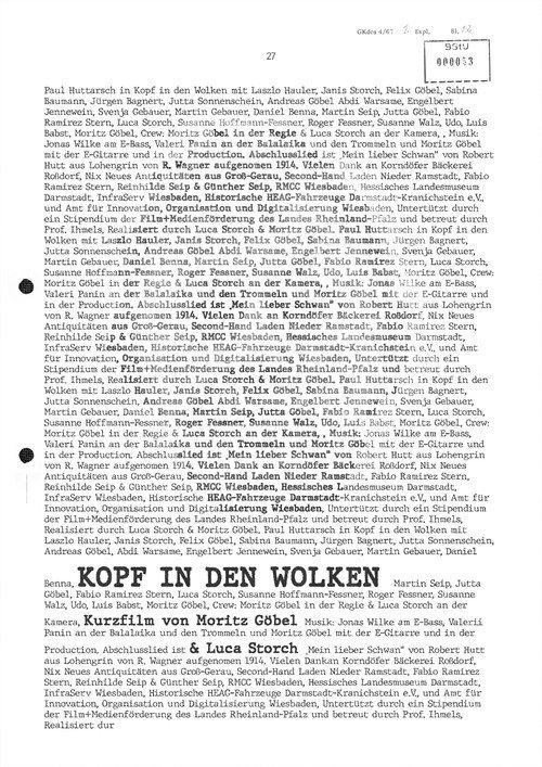 Kopf in den Wolken