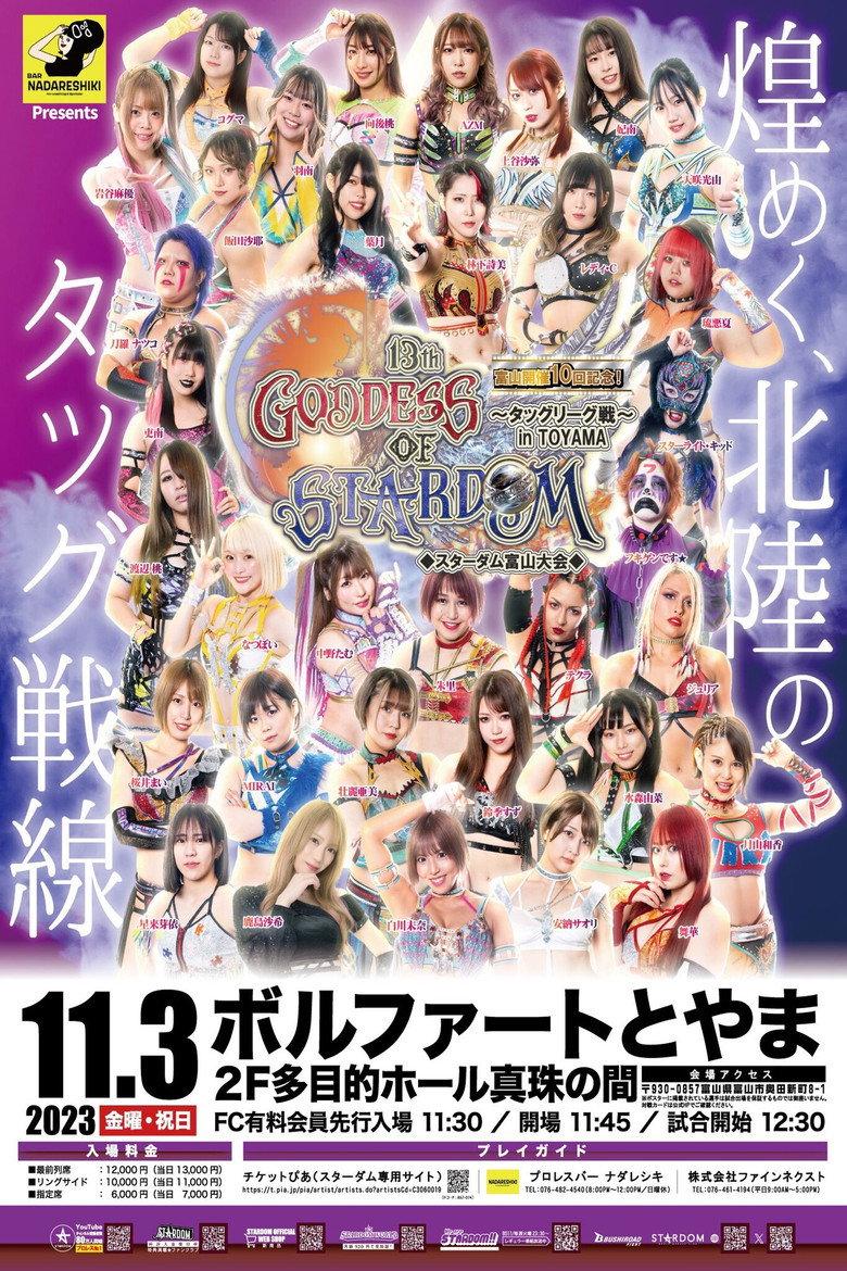 第13回 ゴッデス・オブ・スターダム ~タッグリーグ~ in TOYAMA プロレスバー ナダレシキPresents ~スターダム富山大会~